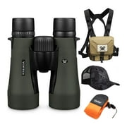 Vortex Diamondback Roof Prism Binoculars w/ GlassPak Harness Case, Cap and Floating Strap Bundle