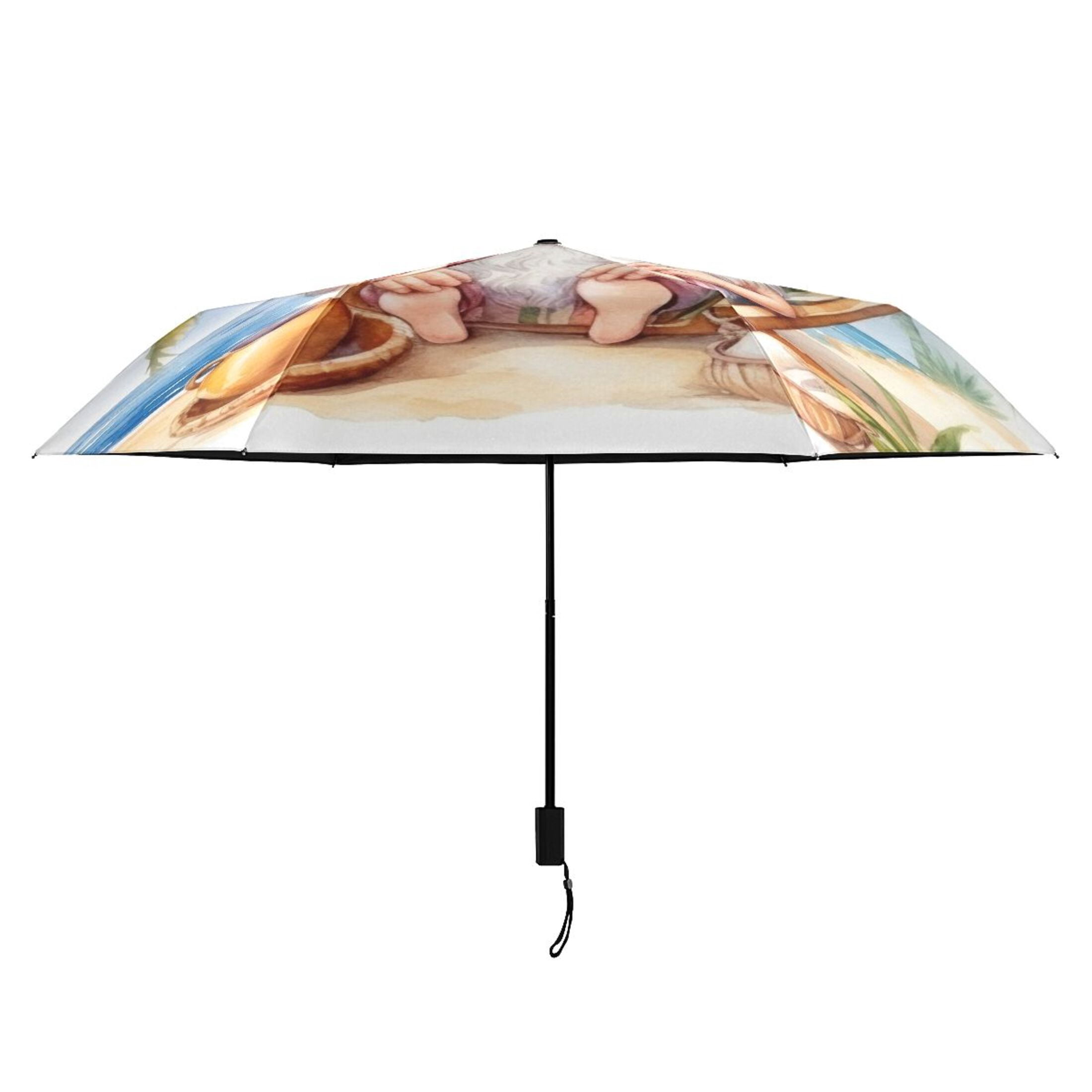 Dwarf Beach Tree Cup Compact Sun Umbrella Windproof Travel Umbrellas for Rain Strong Portable UV Protection