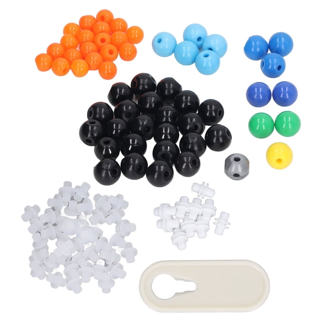 Kit de modelo de estructura molecular: bola de moléculas con enlace proporcional para el aprendizaje de química orgánica e inorgánica.