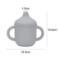 thumbnail image 2 of Silicone Sippy Cup and Training Cup for Baby Soft Spout and Handles Unbreakable Easy Grip-style 2, 2 of 5