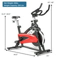 thumbnail image 2 of Superfit Magnetic Exercise Bike Fitness Cycling Bike W/35Lbs Flywheel Home Gym, 2 of 12
