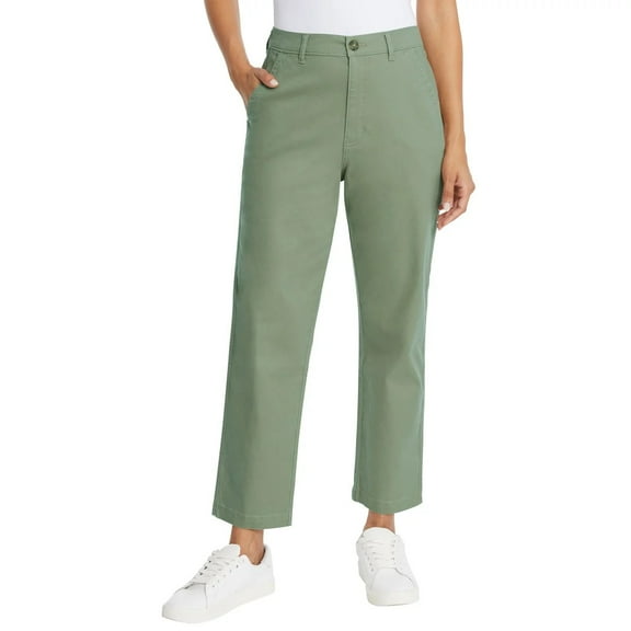 G.H. Bass & Co. Ladies' Chino Pant, Green, Size 6