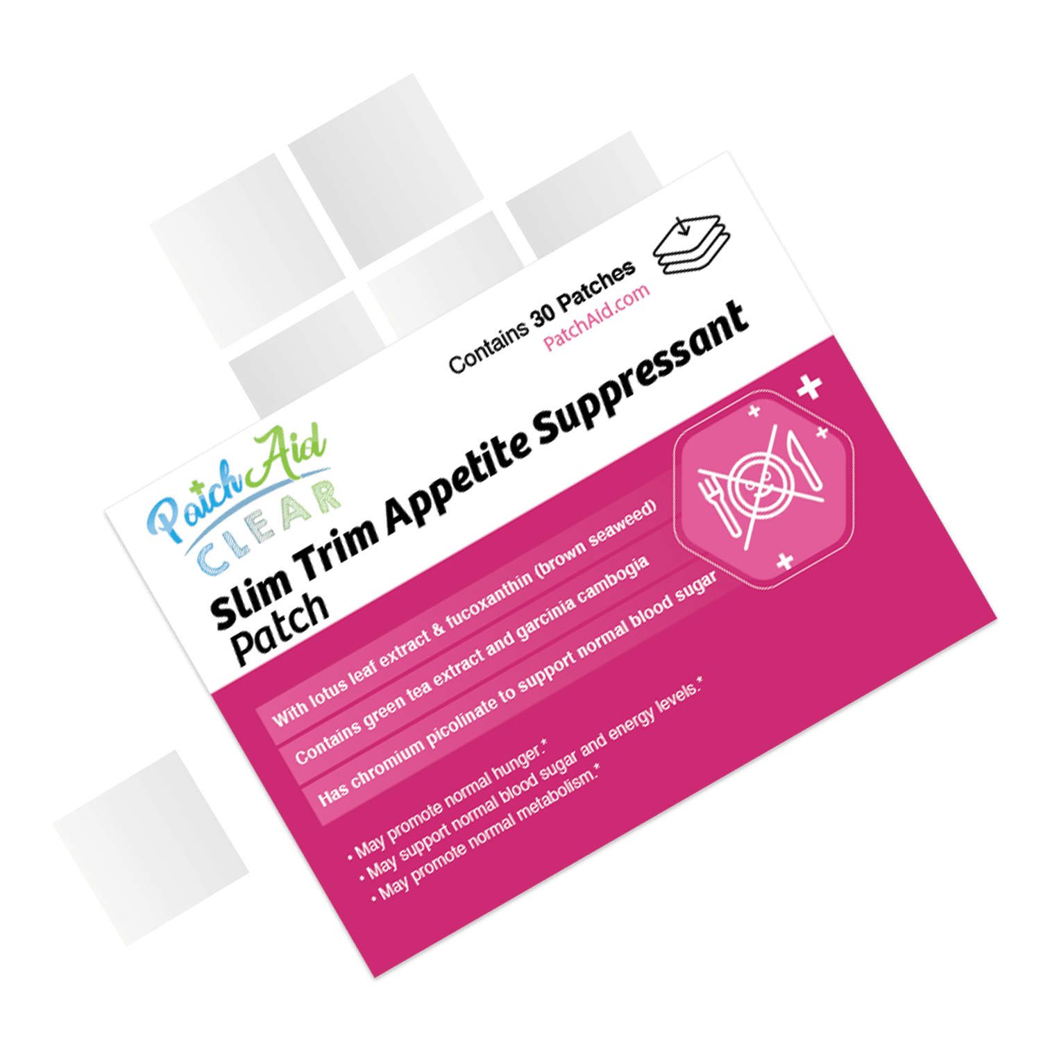 Slim Trim Appetite Suppressant Patch by PatchAid Color Clear, Size 1