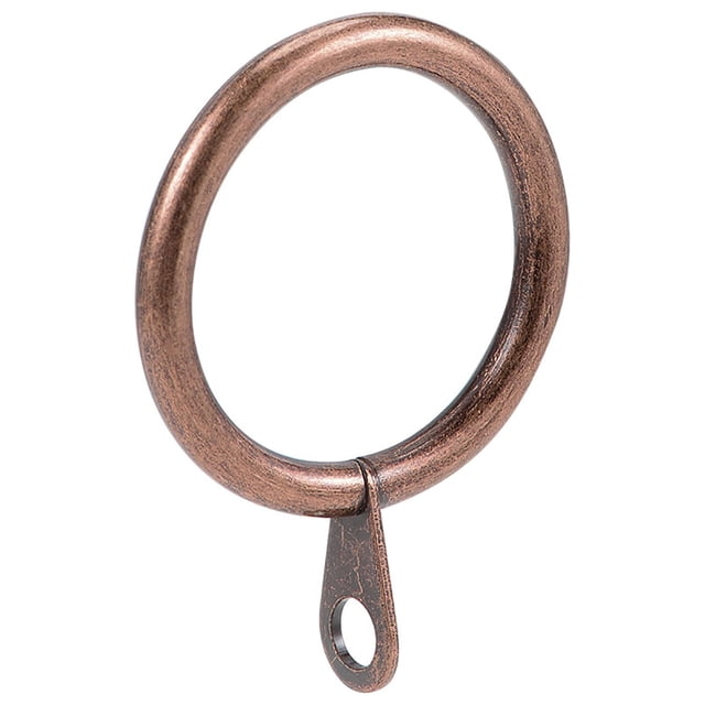 Unique Bargains Curtain Rings Metal 28mm Inner Dia for Curtain Rods Copper 7 Pcs