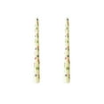 thumbnail image 2 of Long Taper Candles for Wedding Decor - 10 Inch Unscented Dinner Candles with Floral Print, 2 Pack Romantic Candlelight Dinner Set, 2 of 6