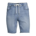thumbnail image 5 of No Boundaries Mens Knit Denim Shorts, 5 of 5