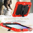 thumbnail image 5 of Dteck Built-in Screen Protector Case for iPad Mini 7 (A17 Pro) 2024/ iPad Mini 6th Gen 8.3-inch,Shockproof Silicone+PC Case Kickstand Cover with Shoulder Strap for iPad Mini 7/Mini 6,Red, 5 of 7