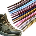 thumbnail image 2 of 2 Pairs Round Dual Colored Striped Shoe Laces  for Sneakers, 18 Colors Shoelaces for Sneakers, Athletic Shoelaces in 2 Different Lengths, 2 of 5