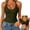 A1-Green, variant on Halter Tops with Built In Bras Cami Tank Tops Double Lined V Neck Basic Camisoles Cami Tops Bra Tank Going Out Top Sewn In Bra Tank Tops Tank Tops with Built In Bras Fitted Tanktops Loose Fit Beige M