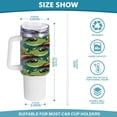thumbnail image 3 of SKYSONIC 40 oz Funny Frog Tumbler with Handle and Straw Lid, Insulated Cup Reusable Stainless Steel Water Bottle Travel Mug, 3 of 7