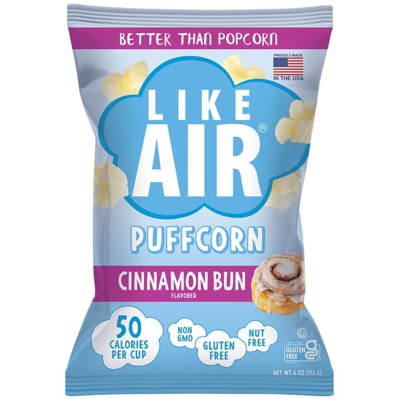 Like Air Puffcorn Cinnamon Bun Flavor 4oz Bag