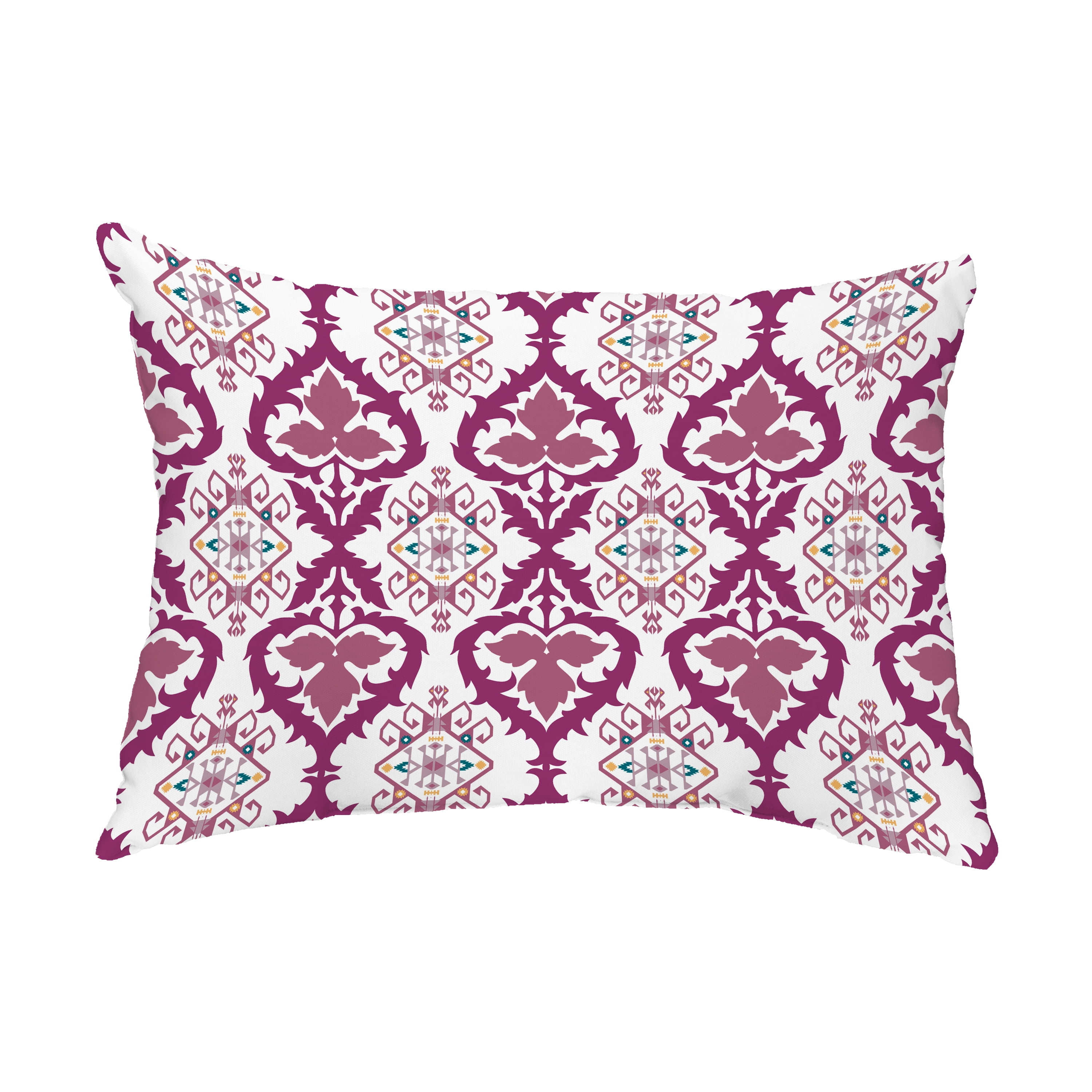 Simply Daisy, 14" x 20" Bombay Purple Decorative Abstract Outdoor Throw