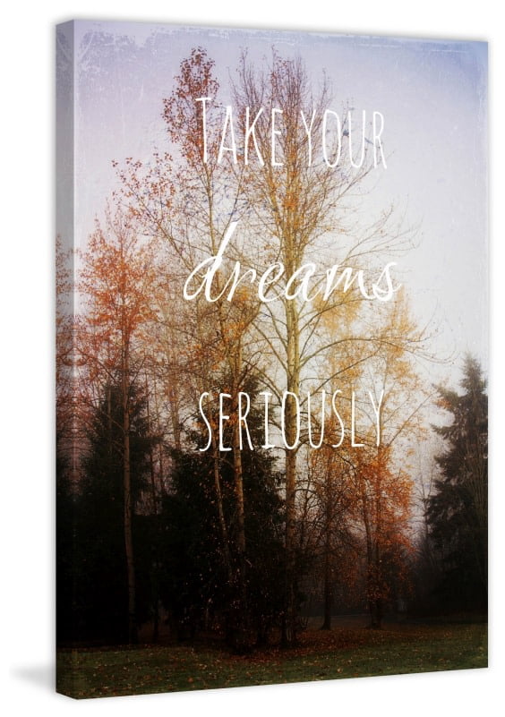 Marmont Hill "Take Your Dreams Seriously" Sylvia Cook Painting Print on Canvas