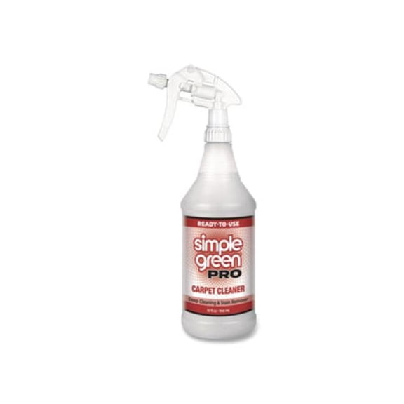 Simple Green SMP0506032 32 oz Pro Carpet Cleaner Ready-To-Use Spray Bottle - Pack of 12