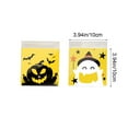thumbnail image 2 of Halloween Treat Bags, Candy Bags, 100pcs Halloween Goodie Bags Snack and Baked Goods Bags, Multicolor Plastic Party Gift Bags for Kids, 10x13cm Portable Size, Halloween Party Supplies, 2 of 7
