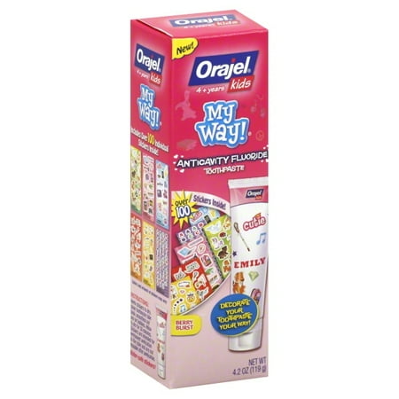 Orajel Kids Orajel My Way Girls Fluoride Tp 4.2oz