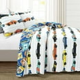 thumbnail image 6 of Lush Decor Race Cars Kids Polyester Reversible Quilt, Twin, Navy, 2-Pc Set, 6 of 11