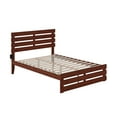 thumbnail image 2 of AFI Oxford 14" Full Wood Platform Bed Frame with Headboard and Footboard, Walnut, 2 of 6