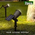 9 LED Solar Spot Lights IP65 Waterproof Outdoor RGB Solar Landscape ...