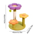 thumbnail image 2 of Flower Cat Tree Tower Cat Climbing Frame Sisal Wrapped Cute Cat Tree For Kittens Cat Climbing Frame (Plush Toys), 2 of 10