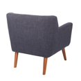 thumbnail image 4 of Mill Lane Chair in Navy Blue Fabric with Coffee Legs, 4 of 4