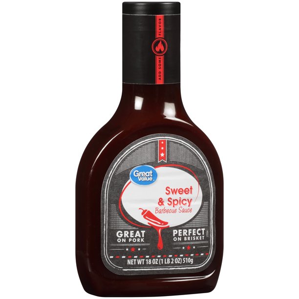 Great Value Sweet & Spicy Barbecue Sauce, 18 oz