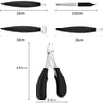 thumbnail image 2 of Juego de afeitadoras de pedicura para cortaúñas de los pies - 5 piezas Kit de removedor de cutículas para cortaúñas gruesas Cortauñas Piel dura Eliminación de piel muerta Ormromra, 2 of 7