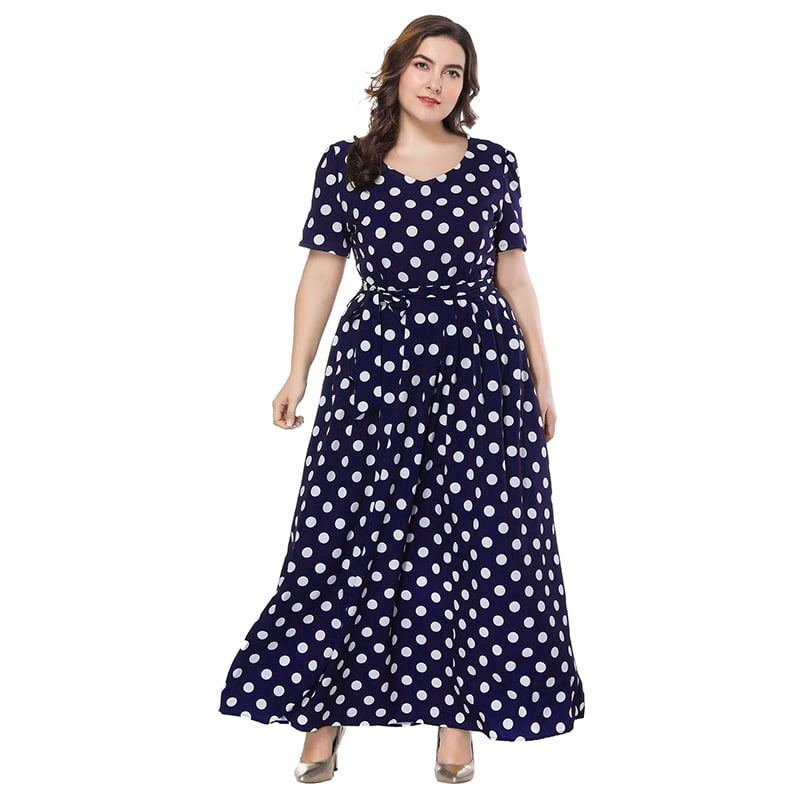 plus size spotty dress