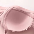 thumbnail image 3 of Elainilye Fashion Wirefree Bras for Women Maple Leaf Thin Bra Gathering Bra Underwear Everyday Bras,Pink, 3 of 4