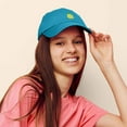 thumbnail image 5 of DALIX Pineapple Dad Hat Cotton Twill Baseball Cap Premium Stitched Teal, 5 of 6