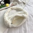 thumbnail image 1 of Bolsa de mano con diseño de corazón de felpa suave y cálido para mujer, con cremallera para la axila (blanco) Likrtyny Para Estrenar, 1 of 9