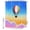 Pink, variant on Rainbow Hot Air Balloon Shower Curtain for Bathroom, Dreamy Sunset Sky Pink Clouds Waterproof Cloth Fabric Bathroom Accessories Set with 12 Rust Proof Plastic Hooks, 72"x72"
