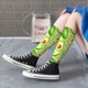 thumbnail image 5 of Fotbe Green Avocado Calcetas Divertidas Estampadas para Hombre y Mujer, Calcetas de Algodón hasta la Rodilla para Caminar, Correr, Enfermería y Embarazo, 5 of 6