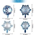 thumbnail image 2 of 12Pcs Snowflake Balloons Set for Winter Wonderland Decorations Blue White Snowflake Frozen Foil Balloons for New Year Birthday Theme Party Supplies, 2 of 4