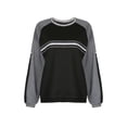 thumbnail image 4 of Seyurigaoka Women Juniors Casual Sports Sweatshirt, Long Sleeve Round Neck Spring Tops, 4 of 10