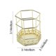 thumbnail image 3 of Portaplumas de metal dorado para escritorio, vaso organizador de brochas de maquillaje, portalápices de alambre para material de oficina, contenedor de almacenamiento para casa y oficina, 3 of 6
