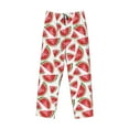 thumbnail image 4 of Xecao Hand Drawn Watermelon Men's Straight Lounge Pajama Pants: The Ultimate in Comfortable Sleepwear, 4 of 9