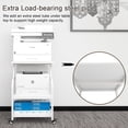 thumbnail image 3 of Natwind Large Printer Stand,24''x20''x29''Printer Table with Adjustable Storage Shelf,3 Tier Rolling Printer Cart with Wheels,Home Office Multifunctional Shelves for Heat Press,3D Printer (White), 3 of 8