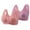 Pink, variant on Fznquz No Wire Womens Bra Front Closure Adjustable Straps Soft Full Cup Beige Ladies Bras 2 PC