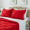 thumbnail image 6 of JML King Ruffle Skirt Bedspread Set 5 Piece, Pintuck Coverlet with Shams and Area Rugs, 6 of 7