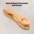 thumbnail image 3 of Wooden Musical Spoon Folk Percussion Instrument Natural Wood Folk Sound Traditional Percussion Spoons Great Gift for Adults Children, 3 of 7