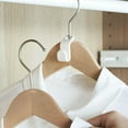 thumbnail image 2 of Yeacher Clothes hanger connection hook superimposed hook white thickened plastic 50 packs set a generation, 2 of 4
