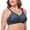 Blue, variant on Plus Size Women’s Minimizer Bra: Full Coverage Lace Unlined Wireless Brassiere for A-I Cups 48C
