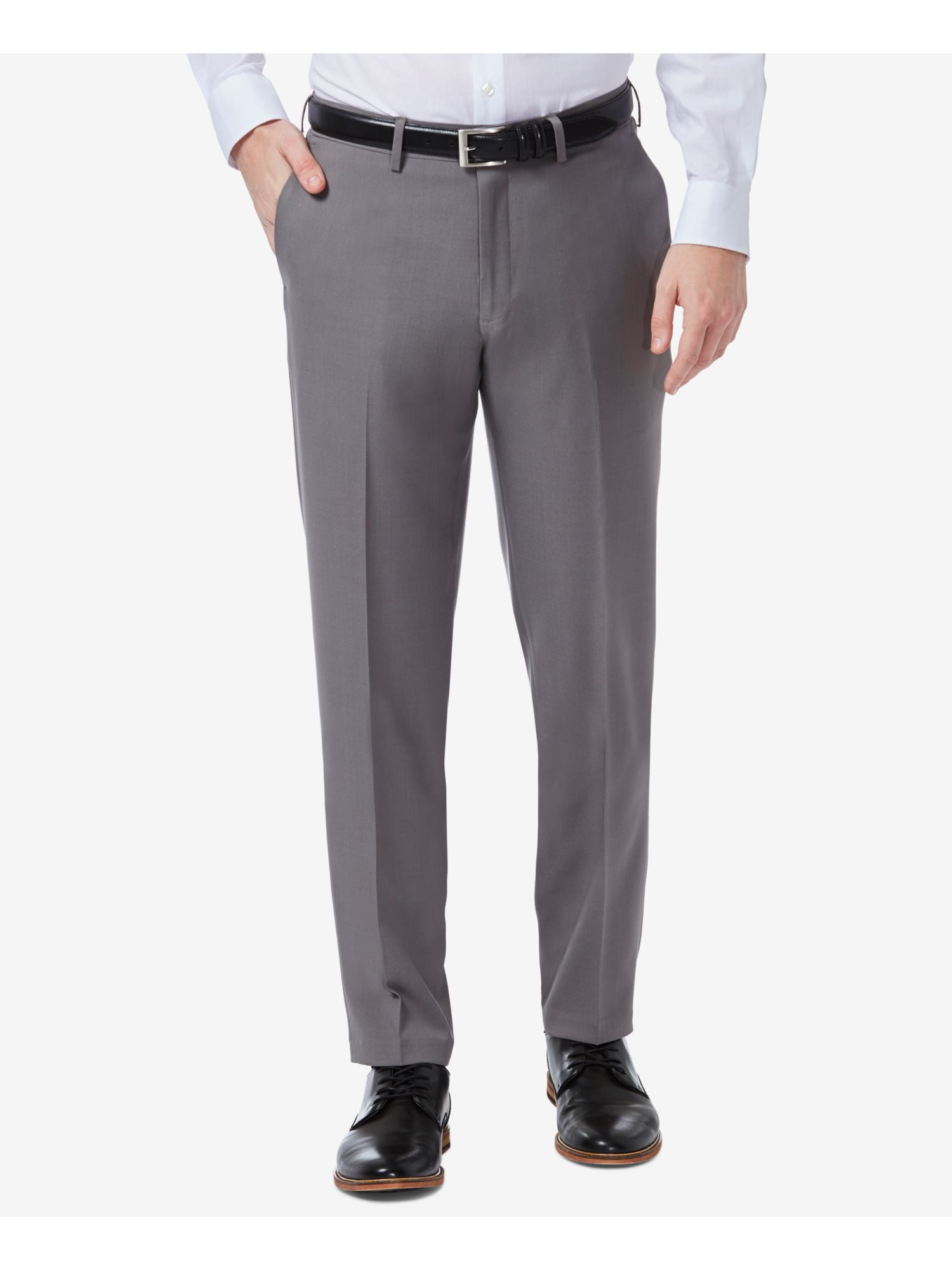 HAGGAR Mens Gray Slim Fit Pants W36/ L29
