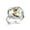 Multi 1, variant on Pug Dog and Watermelon Pattern Stainless Steel Rings for Women, Open Adjustable Ring Promise Ring Jewelry Gifts