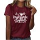 thumbnail image 1 of Camisetas de Manga Corta para Mujeres de Longitud Regular de Poliéster Sólido, Camiseta de Fiesta de Mayo Y Blusa Del Festival para la Primavera Y el Verano, 1 of 3