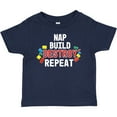 thumbnail image 3 of Inktastic Nap Build Destroy Repeat with Colorful Building Blocks Boys or Girls Baby T-Shirt, 3 of 5