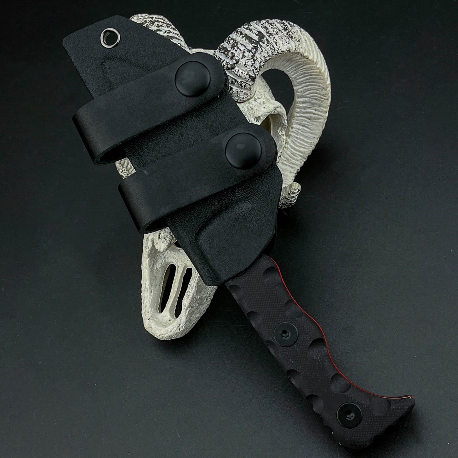Fixed Blade Knife with Nylon Handle Sheath, Utility Tool for Camping Hiking