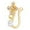 B, variante sur Hearth & Gear Style Européen Plaqué Or Zircon Cubique Pince de Nez Anneau de Nez Sans Perçage Bijoux pour Filles Mode Calibre 18 Anneau de Nez Anneaux pour Perçage de Nez Nez 18 g Anneau de Nez Bijoux de Perçage
