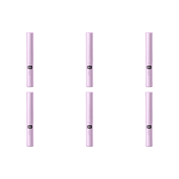 Cepillo Alisador Portátil Eléctrico Antiescaldaduras Recargable Por USB () Morado